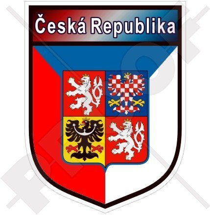 TSCHECHISCHE REPUBLIK Schild Tschechische Republik100mm Auto & Motorrad Aufkleber, Vinyl Sticker