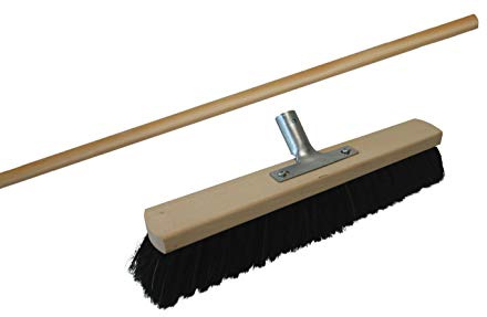 Saalbesen MISCHUNG mit Stielhalter INKLUSIVE Stiel (1 Stück, 40 cm)