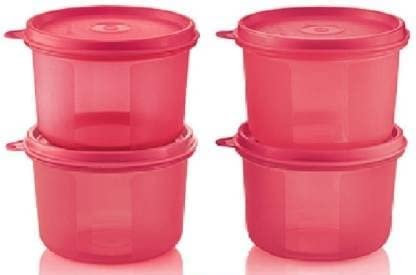 Tupperware Tupin Executive Plastic Lunch Large Bowl Only, 450 ml (Multicolour) -3 Pieces