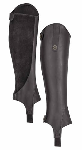 Shires MORETTA Unisex Synthetic Gaiters Black Short/X-Large