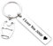 VU100 I Love You 3000 Keychain for Men Women Boys Girls Avenger Fan Iron Man Inspire Birthday Valentines Keyring