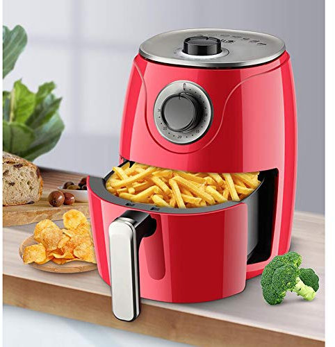 NanXi Mini Air Fryer, Electric Air Fryers 2.6L, Household 1000W Power Air Fryer Oven Tower Air Fryer with Rapid Air Circulation System,Red