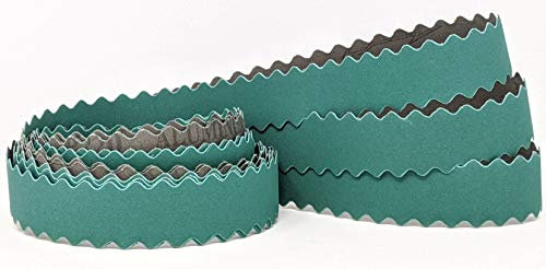 1X72 Knife Maker's Scalloped Edge Sanding Belts Extra Flexible Finishing Belts fit 2X72 Belt Sander Great for odd shapes and Knife Handle Contours (3 PK. 220, 400, 600 Grit)