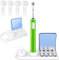Ph Pro Heat Porta Spazzolino Elettrico - Porta Testine Spazzolino Elettrico - Supporto per Spazzolino Compatibile per Oral B con Coperchio - Include 4 Copritestine.