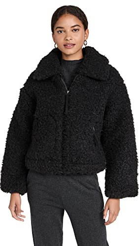 UGG Damen Maeve Sherpa Jacke, schwarz, Medium