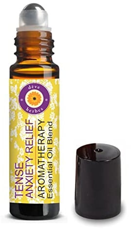 Deve Herbes ZEITFORM ANGST LINDERUNG - Aromatherapie Ätherisches Öl Mischung aus Sandelholz, Lavendel, Muskatellersalbei, Römische Kamille & Patchouli Ätherische Öle 10ml (0,33 oz)
