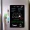 ANLIOTE Pizarra magnética para nevera, 43 x 28 cm, fácil de leer con marcadores de tiza de colores brillantes, imanes flexibles para el hogar, cocina, refrigerador, pizarra blanca, planificador, lista
