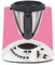 Deko Schutz Aufkleber kompatibel mit Küchenmaschine Thermomix TM31 Design Sticker Klebefolie Zubehör Küchengerät wasserfest selbstklebend R182 (04 Glitzer Hellrosa)