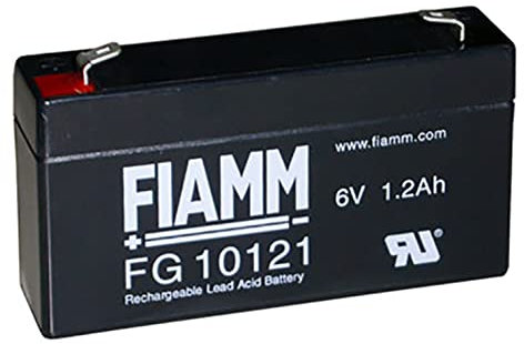 Batteria al piombo Fiamm FG10121, 6 Volt, 1,2 Ah