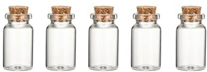 LORD C Empty Spell Jars Small Glass Bottles With Cork Lids Miniature Potion Bottle For Diy Arts Crafts Decoration Weddings Wish Jewelry Party Favors Storage Accessories (5)