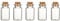 LORD C Empty Spell Jars Small Glass Bottles With Cork Lids Miniature Potion Bottle For Diy Arts Crafts Decoration Weddings Wish Jewelry Party Favors Storage Accessories (5)