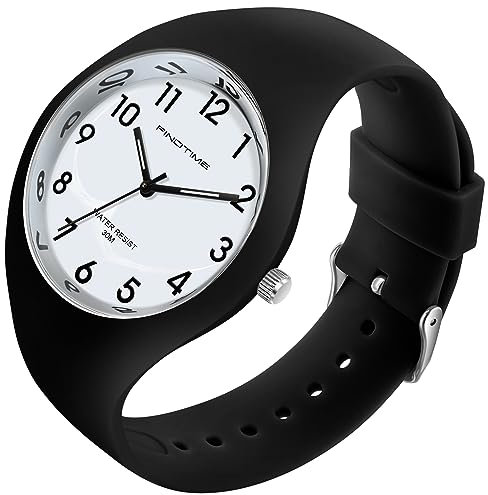Uhr Damen Armbanduhr Jelly Süßigkeiten Farbe Buntfarbig Frauen Uhren Analog Quarz Damenuhr mit Silikonarmband Wasserdicht Sportuhr für Mädchen Kinderuhr Junge Uhren Kids Watch