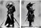 IUNTWEIE Japan Samurai Porträt Bilder Bushido Japanische Krieger Leinwandbilder Wandkunst Schwarzweiss Poster für Wohnzimmer Schlafzimmer Dekor ohne Rahmen (2x40x60cm)