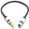 VITALCO TRS a TRRS Adattatore per Microfono Cavo Mini Jack 3.5 TRS Femmina a 4-poli TRRS 3.5mm Maschio