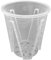Pots de fleurs d'intérieur de 10 à 25 cm de diamètre - En plastique respirant avec trous de drainage - Pour bureau, gargarisme, maison, balcon - 18 cm