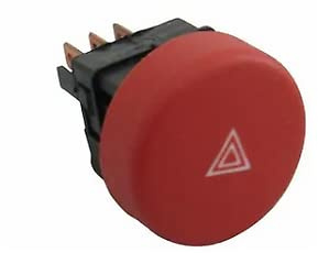 INTERRUTTORE PULSANTE LUCI EMERGENZA GENERICO COMPATIBILE CON IVECO DAILY PULSANTE ROSSO