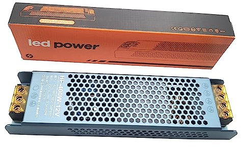 LED Netzteil 400W 12V LED Trafo 33.3A, IP20 LED Transformator AC 185-265V auf DC 12 Volt Treiber, Konstantspannung Niedervolttrafo für LED Birnen Lichtstreifen Lampen Displays CCTV