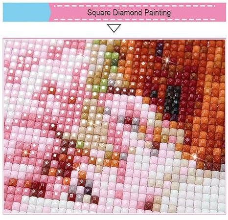 YEYKZART Personalisierte Diamantmalerei-Perlen, rund, quadratisch, Diamanten für Diamantkunst, fehlende Bohrer, 3500 Stück