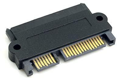 NFHK SFF-8482 SAS - Adaptador de disco duro SATA de 22 pines a 7 pines + 15 pines con puerto de alimentación de 15 pines