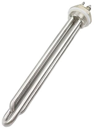 QCUXLRND 48V 1500W DN25 Thread Stainless Steel Solar Heater Immersion Tubular Heater Water Heating Element cuicui (Color : Heater Nut Thread, Size : 48v 1500w BSP)