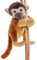 Uni-Toys - Totenkopfaffe mit Klammerarm - 18 cm (Höhe) - Plüsch-AFFE - Plüschtier, Kuscheltier