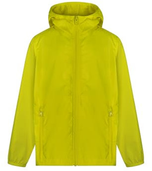 Mukua Wz70k_304_12/14 Coupe-Vent, Jaune Fluo, 12-14 Mixte Enfant