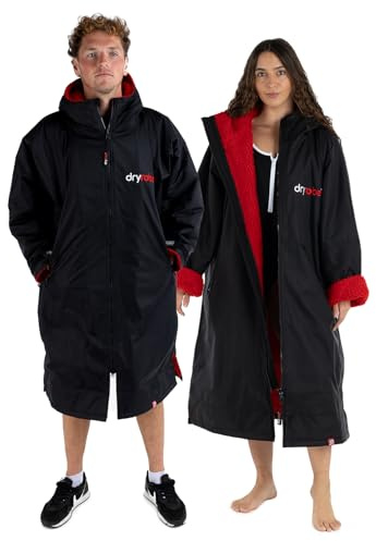 Dryrobe Advance - Der originale, langärmelige, wasserdichte Wickelmantel - Oversize-Mantel mit Fleecefutter - für Strand, Kaltwasserschwimmen, Surfen - Unisex, Männer, Frauen & Kinder