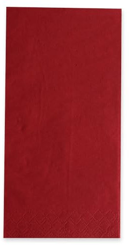 1000 Stück Hygostar Servietten Eleganza, 40 x 40 cm, 3-lagig, 1/8 Falz | Zellulose, FSC®-Mix, bordeaux, L: 40cm, B: 40cm, Servietten, Einwegserviette, Tischservietten