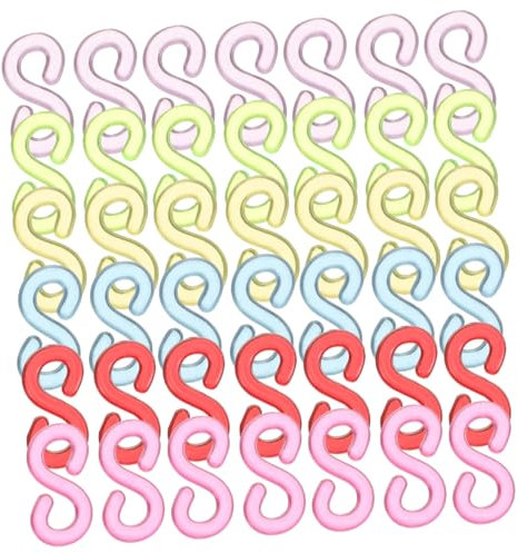 SECFOU 1000pcs Rubber Band Loom Clips s Clips Bracelet Hooks Diy Elastic Bands Kit