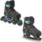 RAVEN Inline Skates Inliner für Kinder und Erwachsene OPTIONAL 2in1 mit Schlittschuhen verstellbar (Oxen Mint/Pink mit Kufen, 38-42 (25cm-27,5cm))