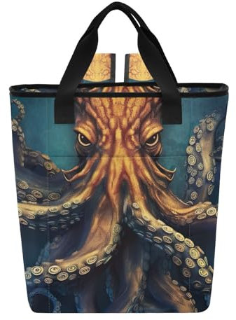 Angry Marine Life Isolierter Kühlrucksack für 36 Dosen Getränkekühltasche, 34 x 15 x 41 cm