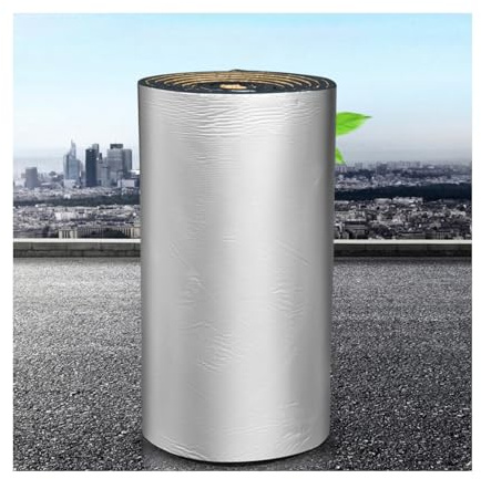Reflektierende Aluminiumschaum-Isolierung，Insulation Selbstklebende Dämmplatte，wärmereflektierende Heizkörper-Isolierfolie，Reflektor, Schalldämmmatte.(1*1m/3.2*3.2ft,5MM(THK))