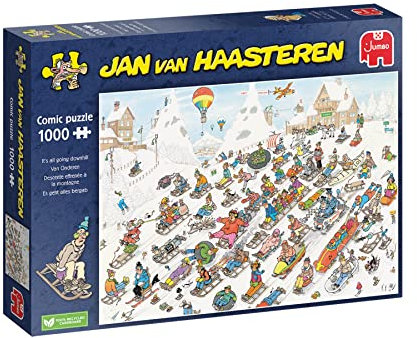 Jumbo, Jan van Haasteren - It's All Going Downhill, Jigsaw Puzzles for Adults, 1,000 piece