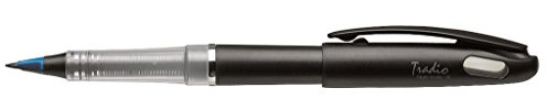 Pentel TRJ50-CO Tradio Federschreiber Stylo, Schreibfarbe: blau, Gehäusefarbe: schwarz