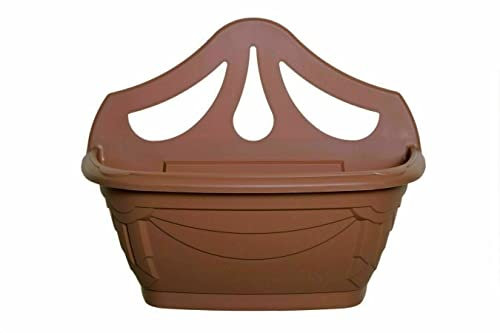 Whitefurze 42cm Venetian Flat Wall Planter - Terracotta Colour- Set Of 6