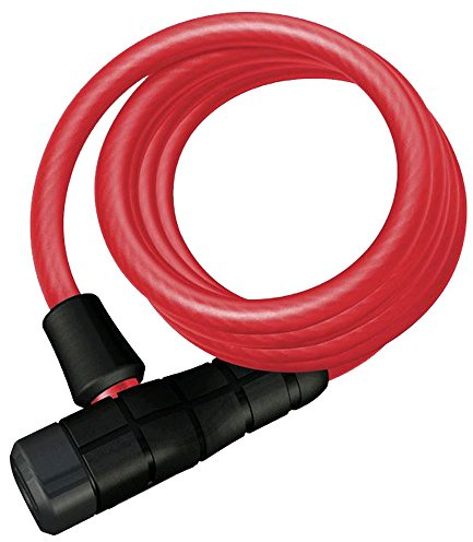 ABUS Spiralkabelschloss Primo 5510K/180 + SCMU-Halterung - Fahrradschloss aus 10 mm starkem, flexiblem Kabel - ABUS-Sicherheitslevel 3