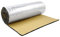 sourcing map 197mil 5mm 6.46sqft Location Sound Amortisseur chaleur aluminium plus épais tapis mousse amortissement