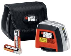 BLACK+DECKER Laser Level, Self-Leveling, 360 Degree Wall Attachment, AA Batteries Included (BDL220S), 7.25 x 7 x 2.5 inches