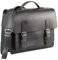 Hamosons â€“ Lässige Aktentasche/Lehrertasche GröÃŸe M aus Leder, Schwarz, Modell 605