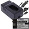 Batterie de rechange + chargeur secteur voiture compatible avec Pentax D-Li109 pour Pentax KP, K-r, K-S1, K-S2, K-30, K-50, K-70, K-500