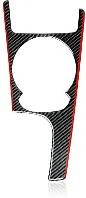 JORAsa Fit for Audi TT 2008-2014 8N 8J MK123 Rot Kohlefaser Auto Schalttafel Rahmenabdeckung Zieraufkleber Auto Trim Zubehör Guard Sticker Kits (Color : A)