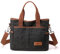 Crossbody-Taschen für Damen, trendige Canvas-Hobo-Tragetasche, Top-Griff, Handtasche, mehrere Taschen, lässig, zum Ausgehen, Schwarz