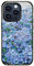 CASETiFY Impact Case für iPhone 15 Pro [2,5 m Fallschutz/kompatibel mit Magsafe] – Nantucket Blue Hortensien – Clear Black