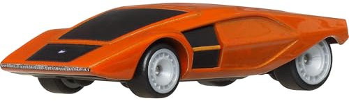 Hot Wheels Véhicule Premium Car Culture Lancia Stratos Zero, véhicule de Collection Hammer Drop en métal à l’échelle 1/64 avec pneus Real Riders, HRV77