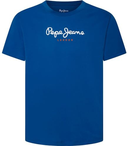 Pepe Jeans Eggo N Camiseta, Azul (Steel Blue), S Hombre