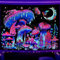 Simpkeely Schwarzlicht Pilz Wandteppich, Mond Sterne Schmetterling Frosch Fantasy Wandbehänge, UV-Reaktiv, Leuchtet im Dunkeln. Mystischer Nacht-Wandteppich fürs Schlafzimmer - 150cm x 200cm