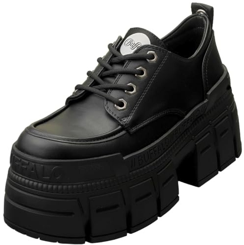 Buffalo GOSPHER LACE UP CS Frauen Bikerboot schwarz EU36 Streetwear EU36