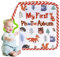 Kinder-Bilderalbum, Fotoalbum - Weiches Stoff-Bilderalbum,Stoff-Fotobuch, Fotoalbum für Schlafzimmer, Wohnzimmer, Kinderzimmer, Bücherregal