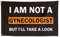 Dekorbay Lustige coole Flaggen mit Aufschrift I Am Not A Gynecologist, 90 x 150 cm, für Zimmer, Jungs, Mädchen, Studentenwohnheim, Schlafzimmer, Frat Man Cave, Wandbehang, Schwarz