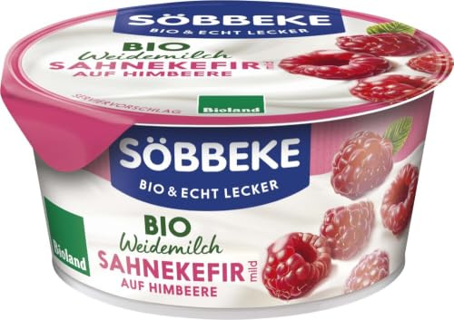 Bio Weidemilch Sahnekefir Himbeere 12 x 150 g